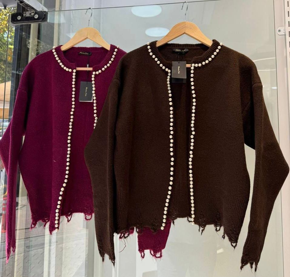 Pearl Trim Cardigan - Image 2