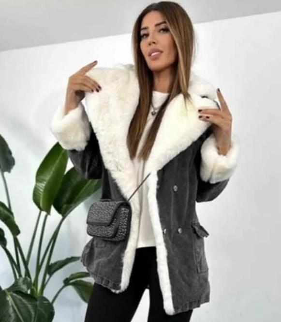 Faux Fur Denim jackets - Image 2