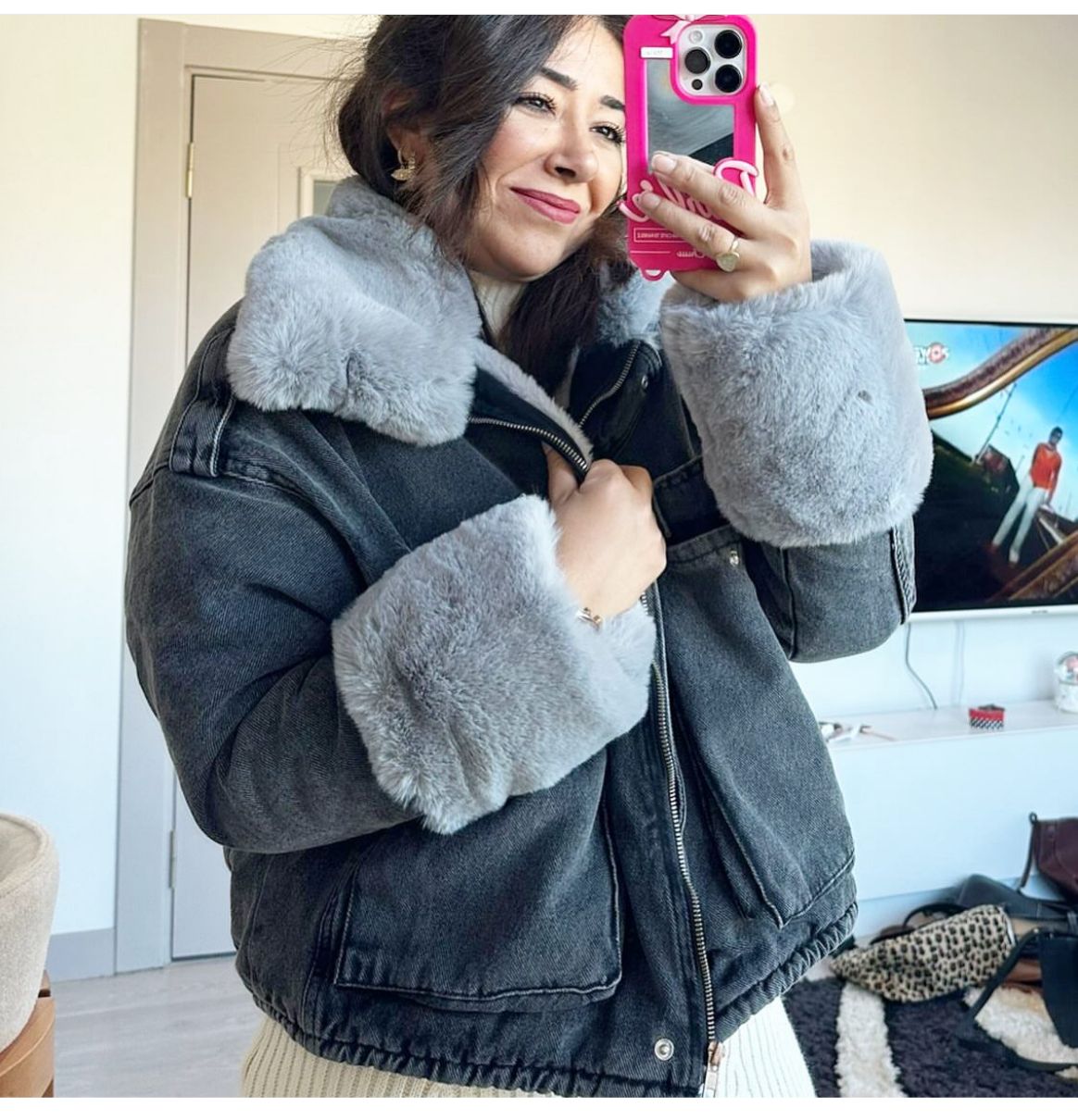 Faux Fur Denim jackets - Image 6