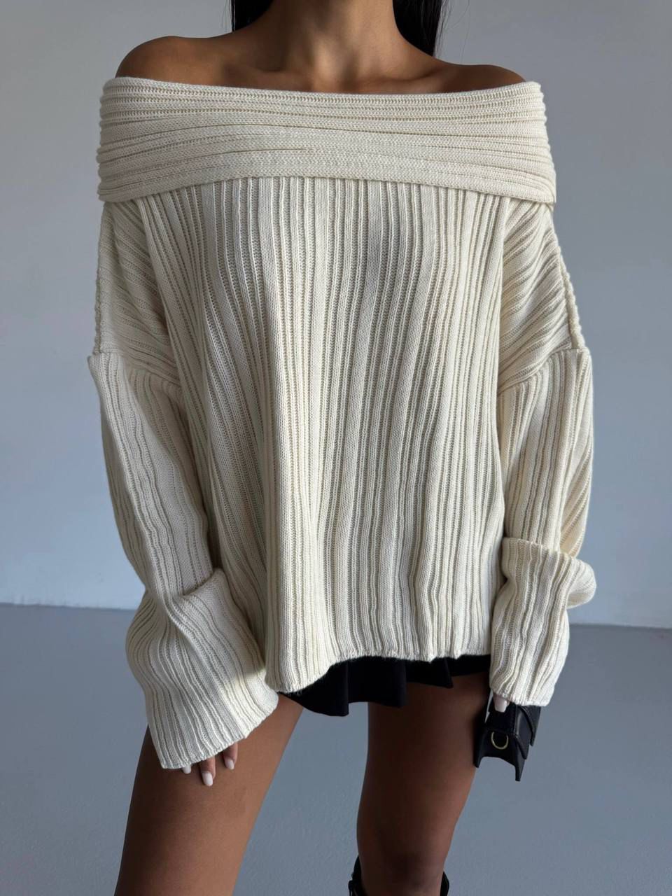 Muse Off-Shoulder Knit - Image 2