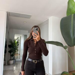 Chic Button-Up Knit